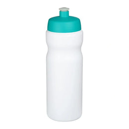 Baseline sportfles 650 ml met morsvrije drinktuit en turquoise dop, Wit - 2021068414