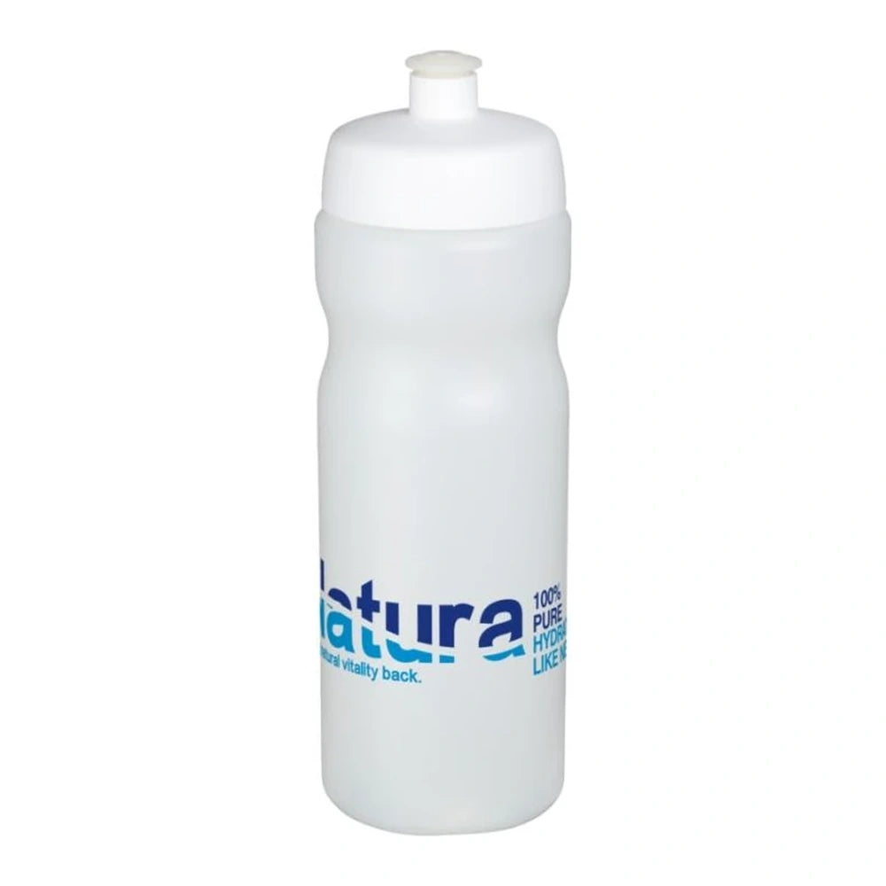 Baseline sportfles 650 ml met morsvrije drinktuit - Wit met witte dop