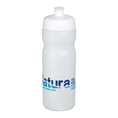 Baseline sportfles 650 ml met morsvrije drinktuit - Wit met witte dop