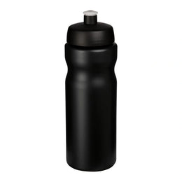 Baseline sportfles 650 ml met morsvrije drinktuit en zwarte dop, Zwart - 2021068414