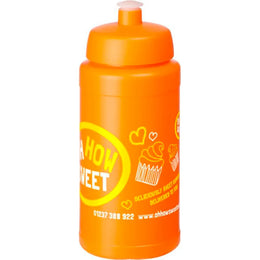 Baseline drinkfles 500 ml met sportdeksel - Oranje