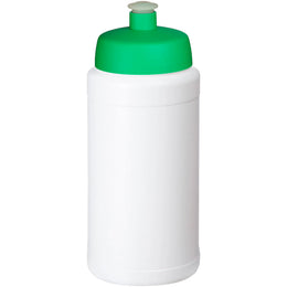 Baseline drinkfles 500 ml met groene sportdop, Wit - 20210688