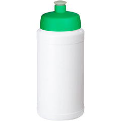 Baseline drinkfles 500 ml met sportdeksel - Wit met groene dop