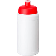 Baseline drinkfles 500 ml met sportdeksel - Wit met rode dop