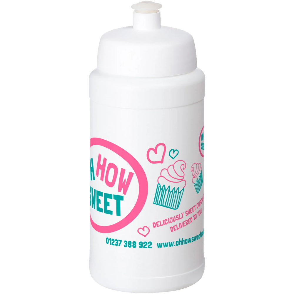 Baseline drinkfles 500 ml met sportdeksel - Wit