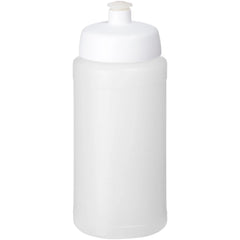 Baseline drinkfles 500 ml met sportdeksel - Transparant met witte dop