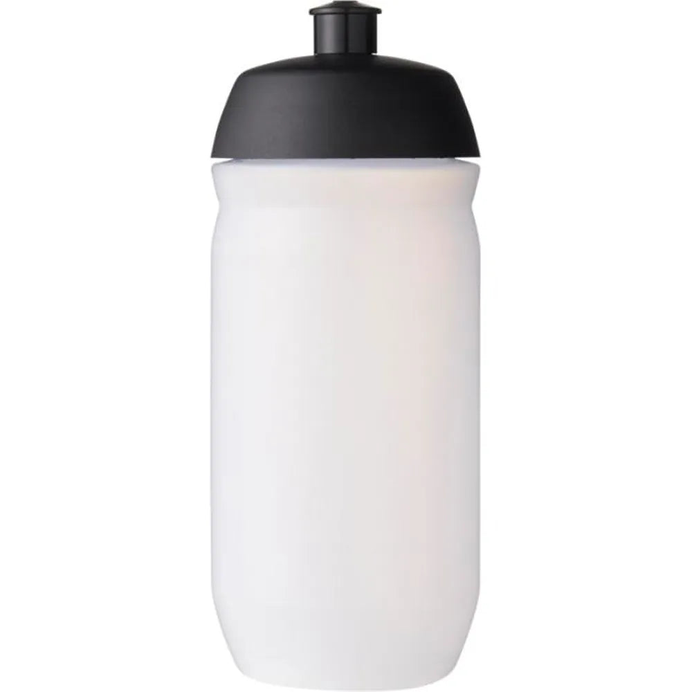 HydroFlex knijpfles 500 ml voor sport - Transparant met Zwarte dop