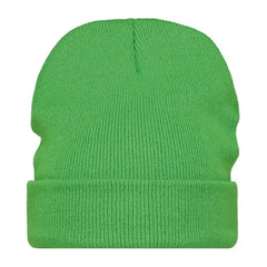 Unisex Acryl Beanie Muts - Lichtgroen