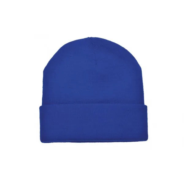 Unisex acryl beanie muts, Blauw - 211450