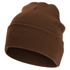 Unisex Acryl Beanie Muts - Bruin