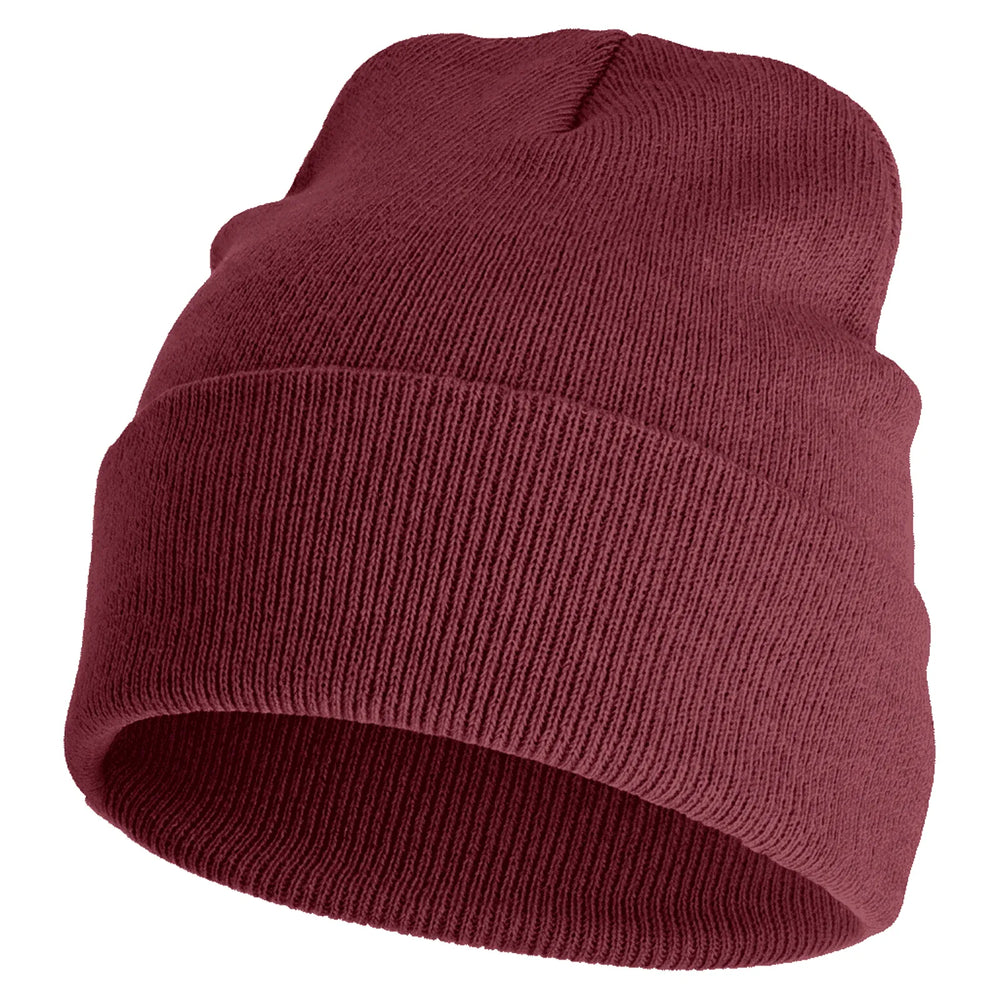 Unisex Acryl Beanie Muts - Bordeaux