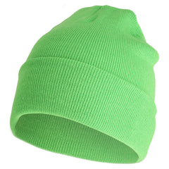 Unisex Acryl Beanie Muts - Lichtgroen