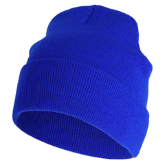 Unisex Acryl Beanie Muts - Blauw