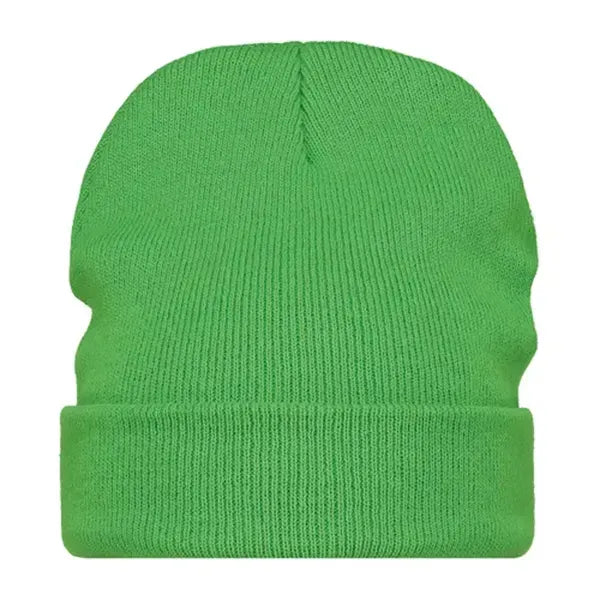 Unisex acryl beanie muts, Lichtgroen - 211450