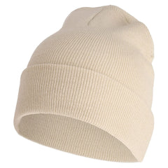 Unisex Acryl Beanie Muts - Zand