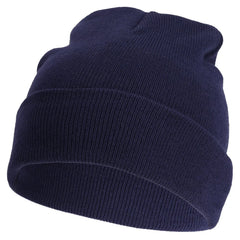 Unisex Acryl Beanie Muts - Navy