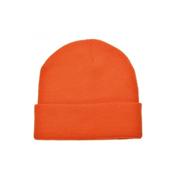 Unisex acryl beanie muts, Oranje - 211450