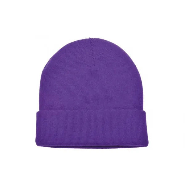 Unisex acryl beanie muts, Paars - 211450
