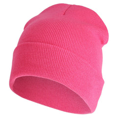 Unisex Acryl Beanie Muts - Roze