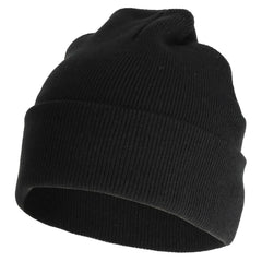 Unisex Acryl Beanie Muts - Zwart