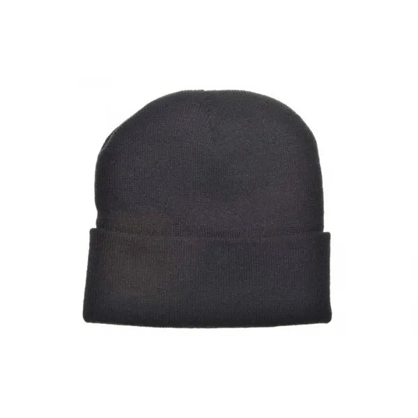 Unisex acryl beanie muts, Zwart - 211450