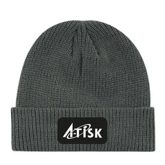 Grof Gebreide Fisher Hat van Acryl - Grijs