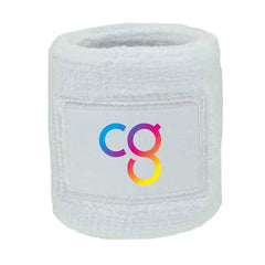 Zweetbandje met Label - Wit