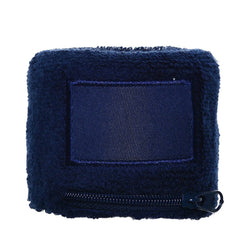 Polsband met Ritsvakje en Label - Navy