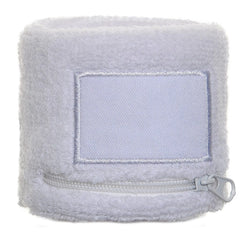 Polsband met Ritsvakje en Label - Wit