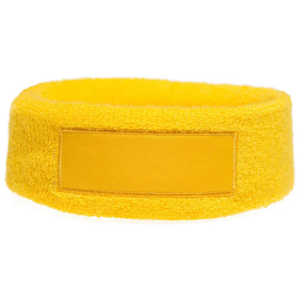 zweetbandje hoofdband geel 211522