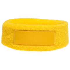 Zweetband Hoofdband – Comfortabel, Bedrukbaar – Geel