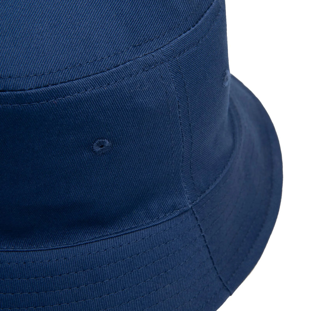 buckethat katoen zomer festival bedrukken blauw detail 211720