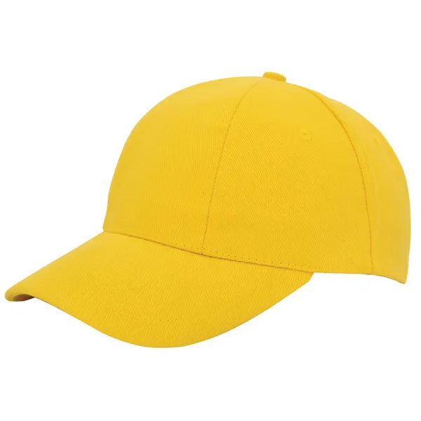 turned brushed cap 6 panelen geel 211733