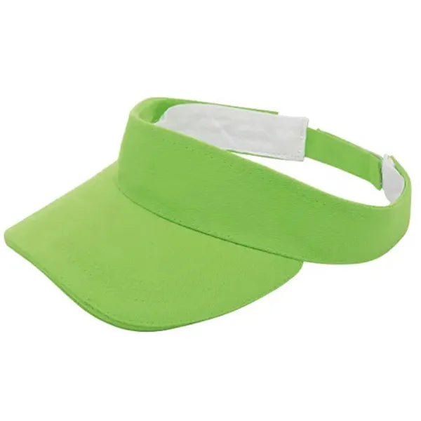 Zonneklep van geborsteld katoen, Limegroen - 211810