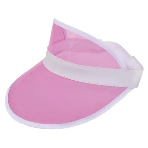 Zonneklep met PVC scherm, Lichtroze - 211820