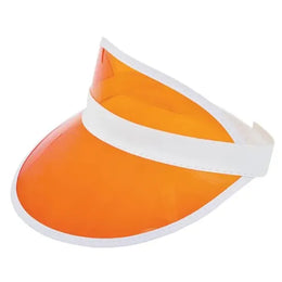 zonneklep met pvc scherm oranje 211820