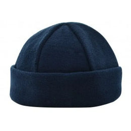 Warme fleece muts met 6 panelen, Marineblauw - 211874
