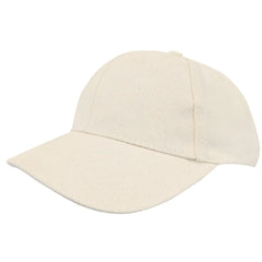 Heavy brushed cap van katoen met verstelbare sluiting - Naturel