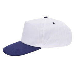 Promo Cap met Druksluiting - Wit Blauw