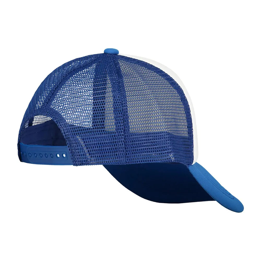 Kids original trucker cap met verstelbare sluiting achterzijde, Blauw en wit - 212135