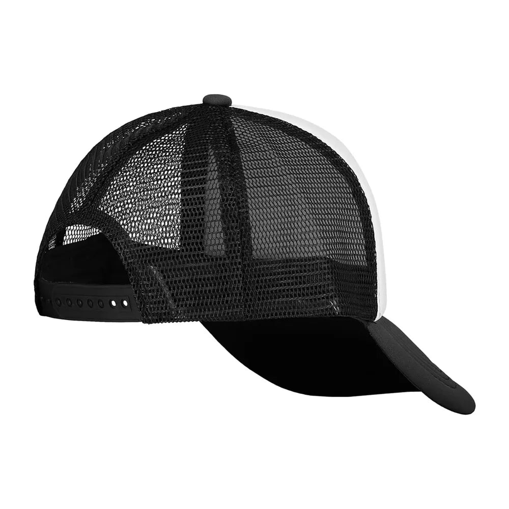 Kids original trucker cap met verstelbare sluiting achterzijde, Zwart en wit - 212135