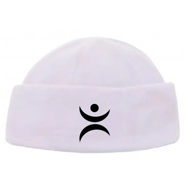 rpet fleece hat recycled materiaal wit met logo 212730