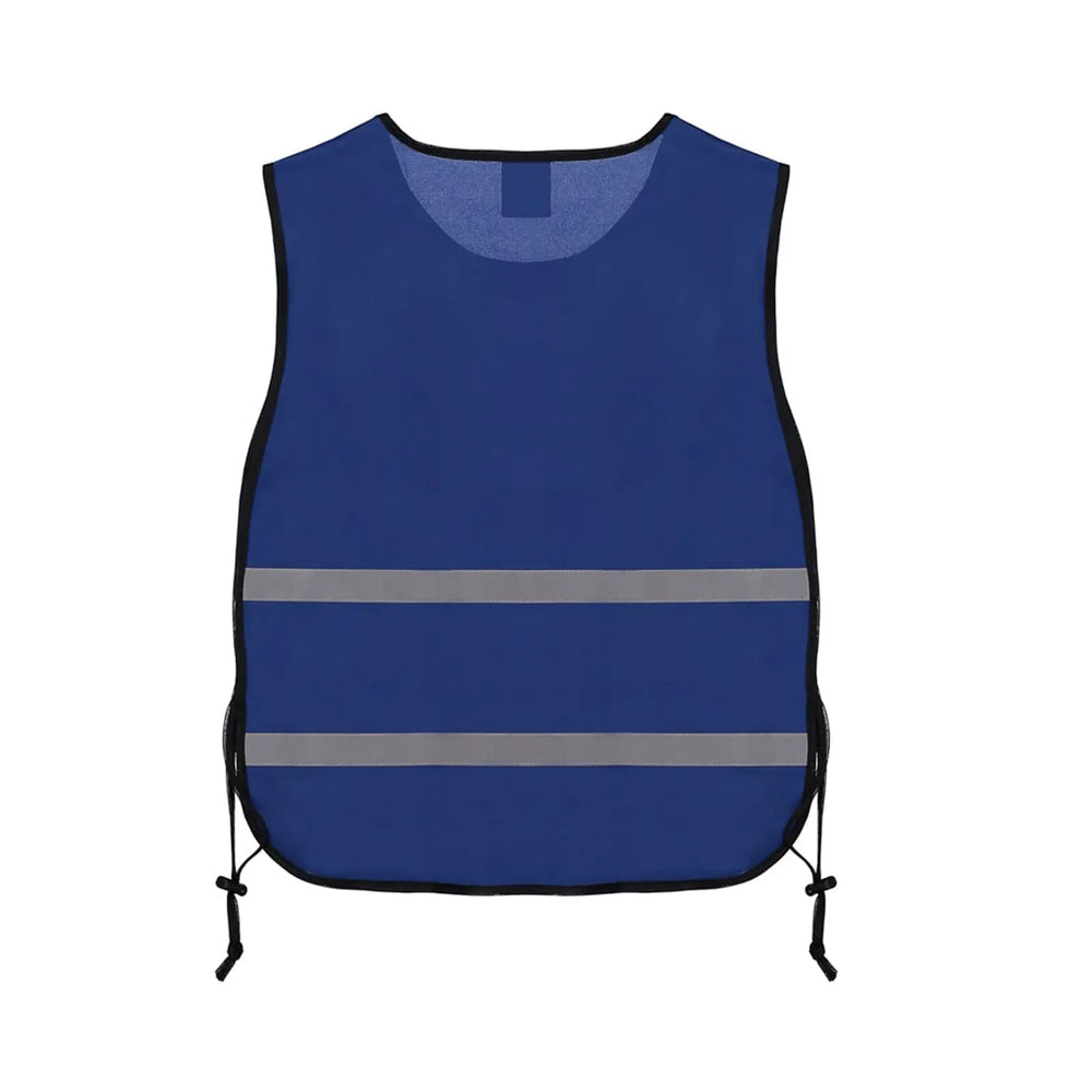 trainingsvest polyester verstelbaar blauw achterkant 214750