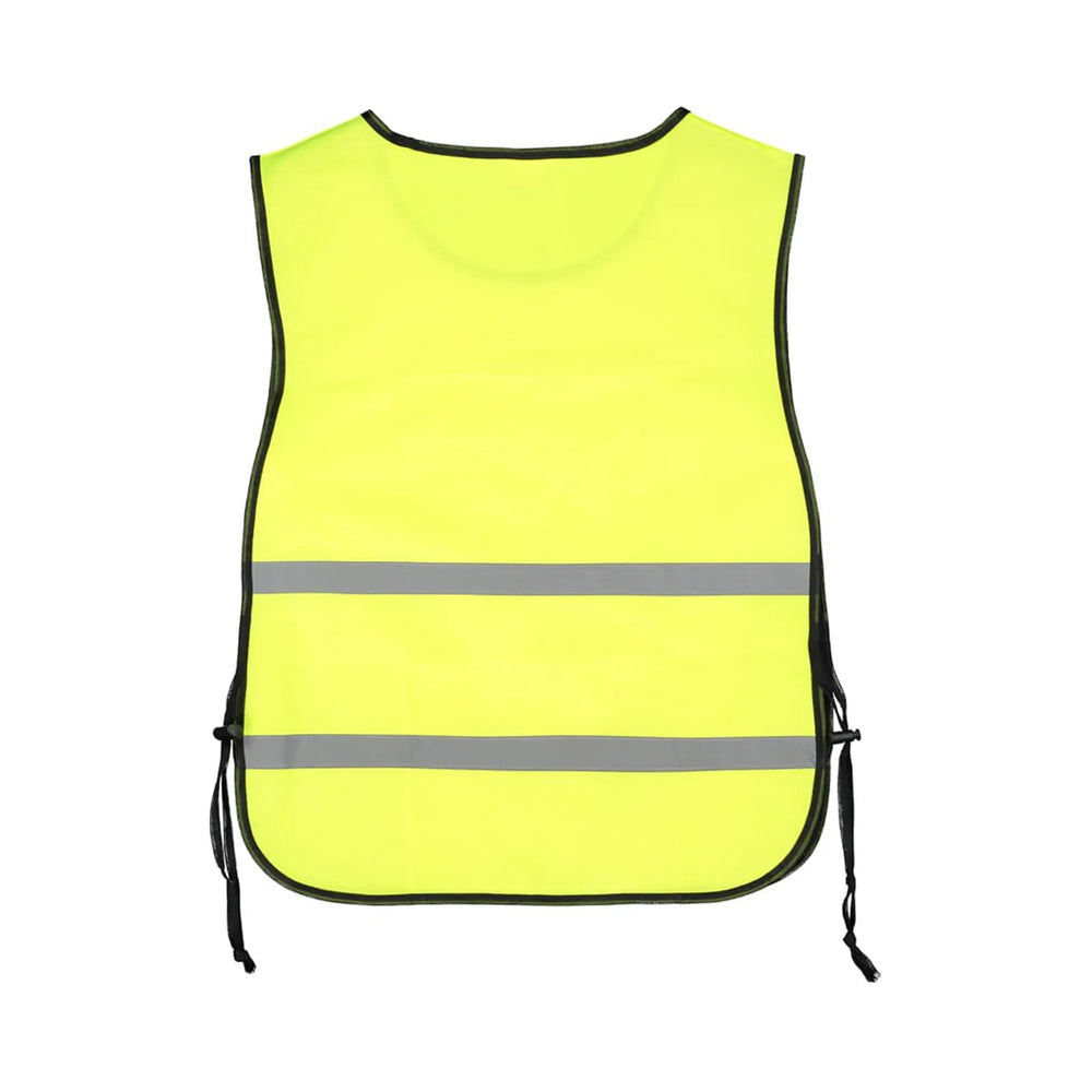  trainingsvest polyester verstelbaar geel achterkant 214750