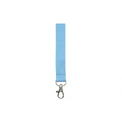 Polyester Lanyard met Veiligheidssluiting en Musketonhaak – Lichtblauw