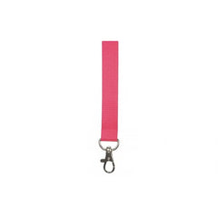 Polyester Lanyard met Veiligheidssluiting en Musketonhaak – Roze