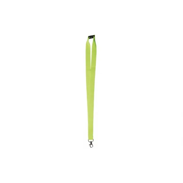 Polyester lanyard met veiligheidssluiting en musketonhaak, Limegroen - 217055