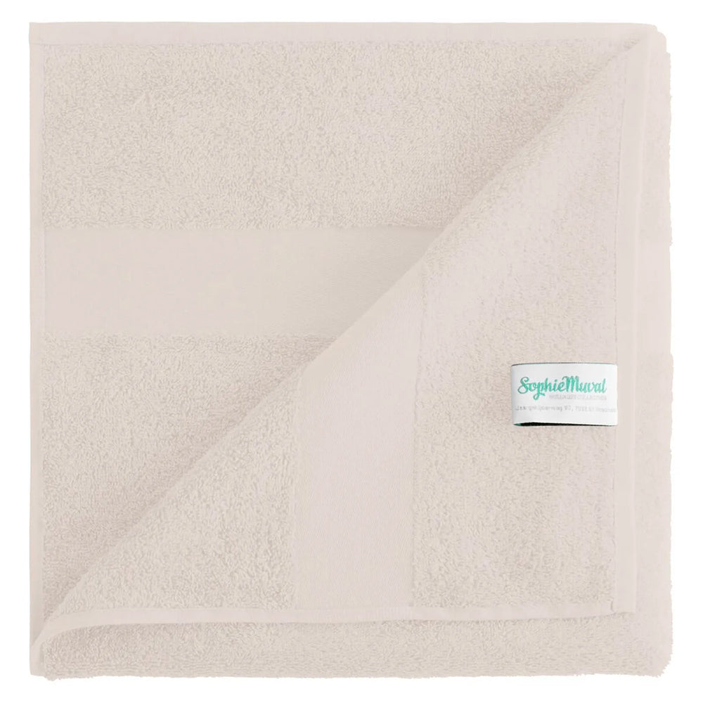 4 handdoeken luxe duurzaam ringspun katoen beige details 219100