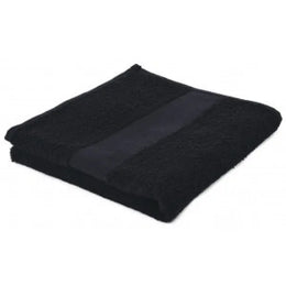Badhanddoek 100x50 cm ringspun katoen 450 gr/m², Zwart - 219120