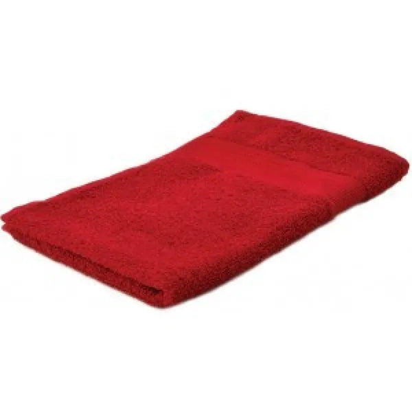 Handdoek 50 x 30 cm 100% katoen 450 gr/m², Rood - 219140